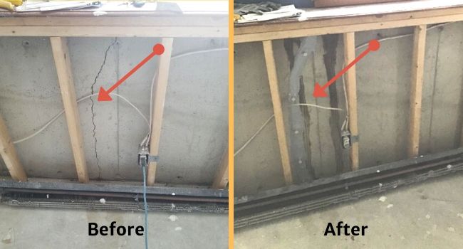 Basement Foundation Crack repair