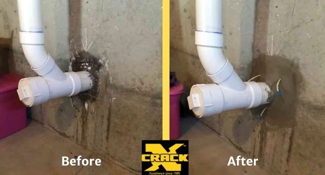 basement-wall-pipe-leak